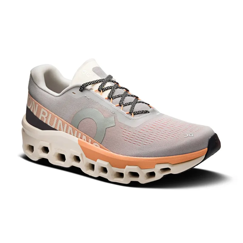 running in the heat Bonded seams Men's Cloudmonster 2 Glacier/Tangerine