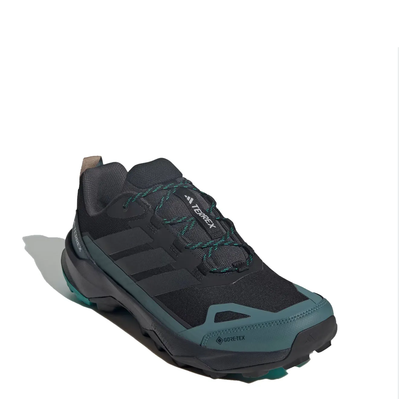 Sky Light Anti Odor Adidas Terrex Skychaser AX5 GORE-TEX Hiking Shoes Core Black / Carbon / Pure Teal