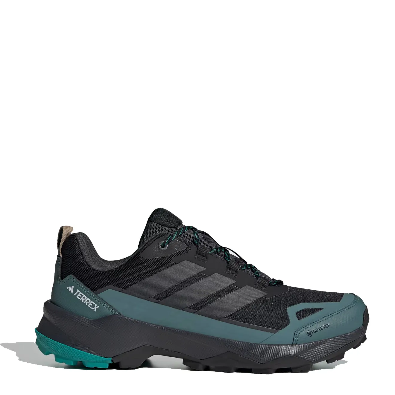 Rich Jewel Wide Path Adidas Terrex Skychaser AX5 GORE-TEX Hiking Shoes Core Black / Carbon / Pure Teal