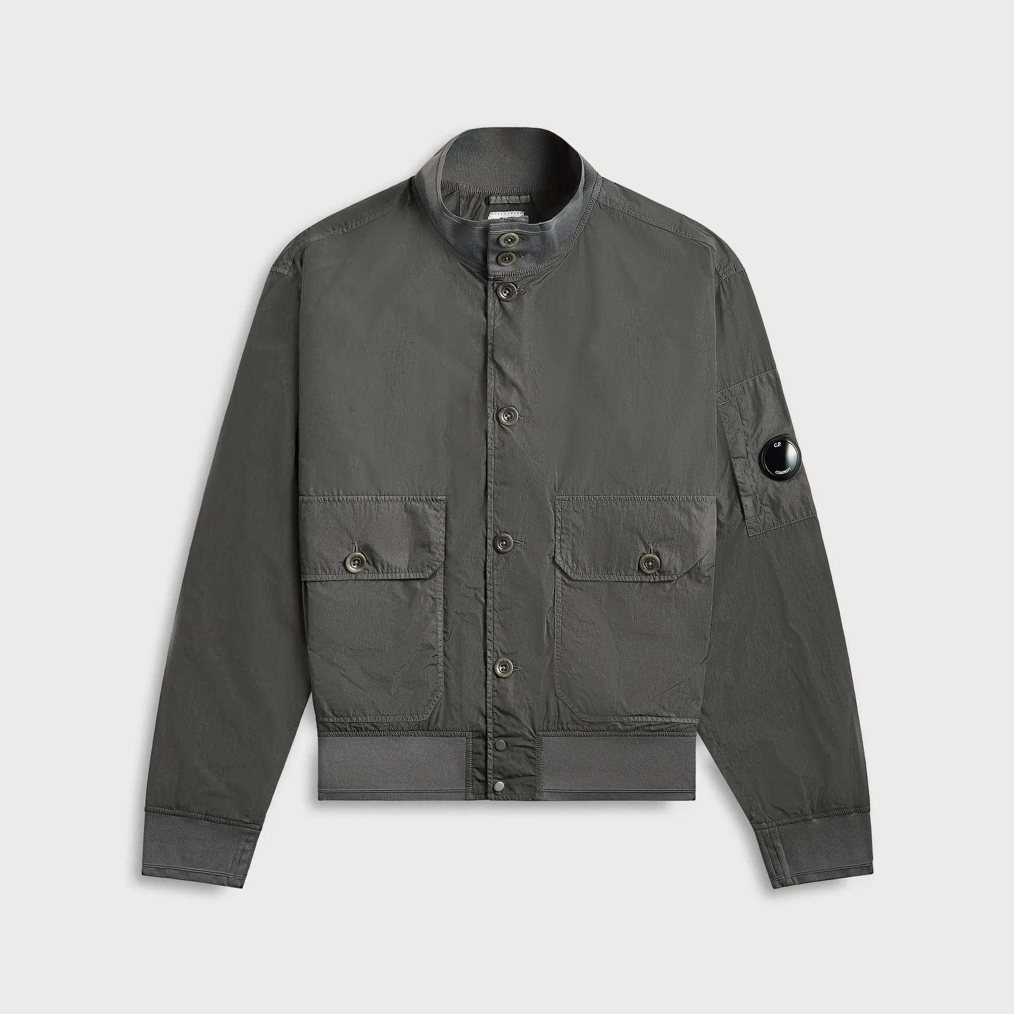 C.P. Company Chrome-R Full Button Jacket - Smoked Pearl Urban Explorer Look
