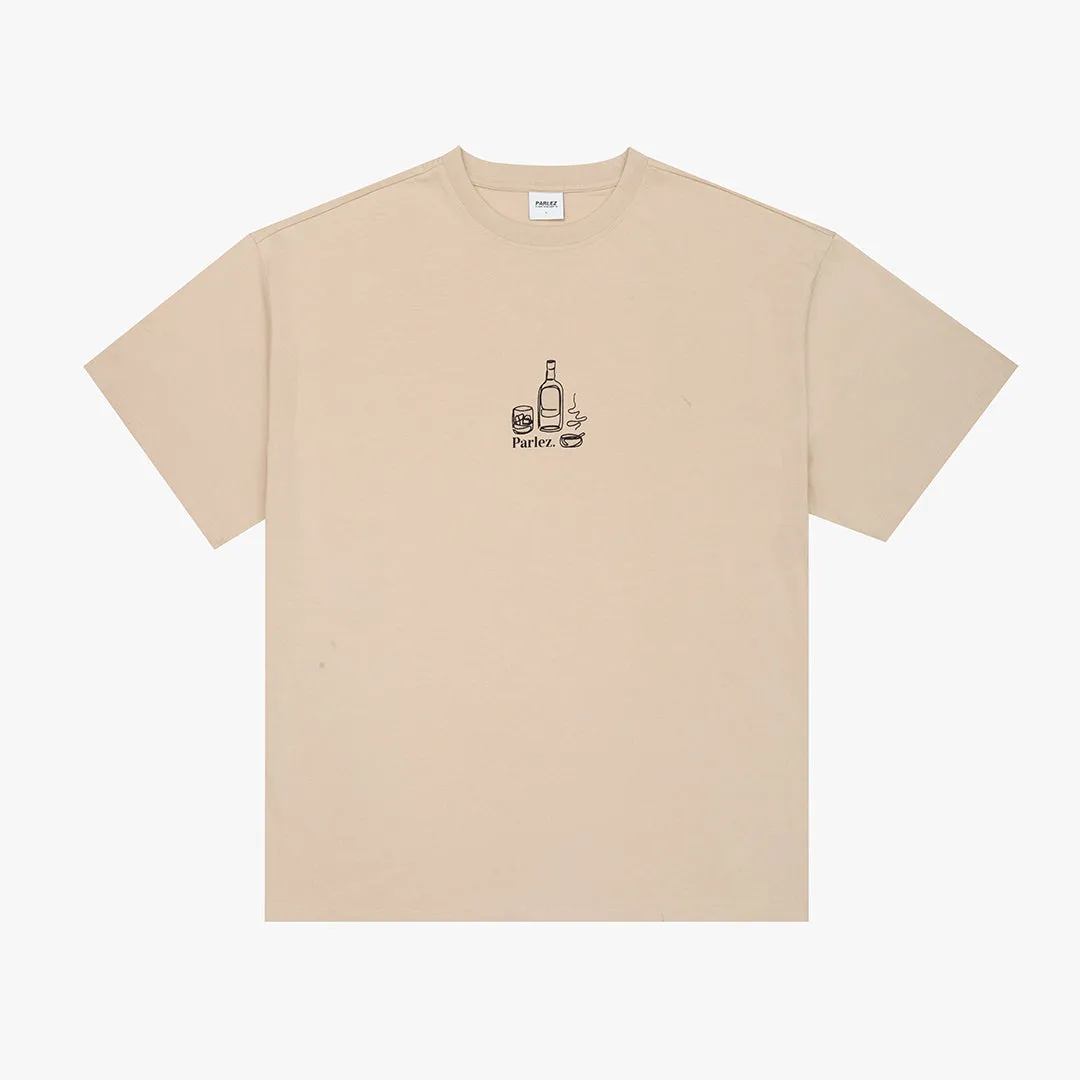 Fumo Oversized T-Shirt Greige High Durability Weave Sustainable Packaging