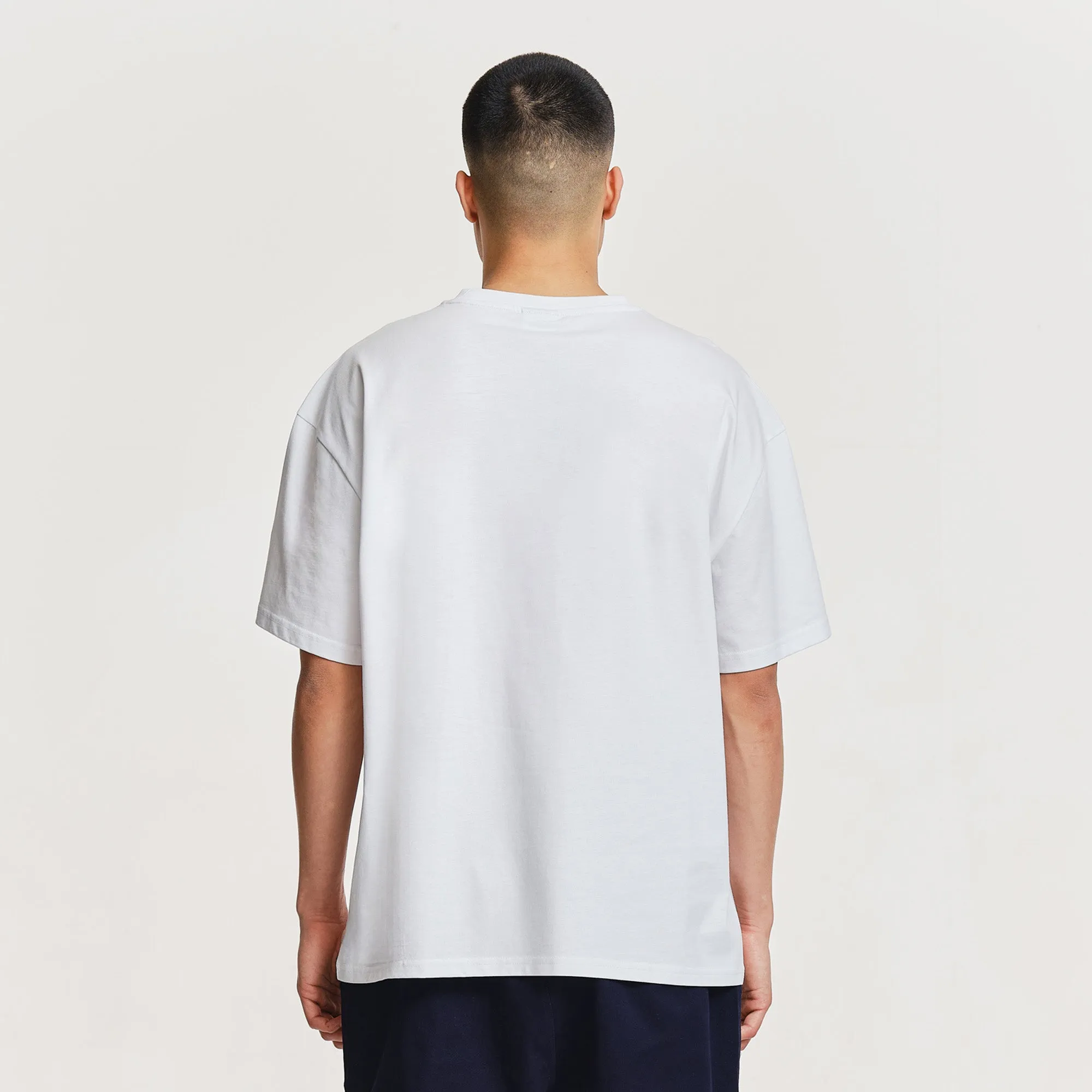Long sleeved warmth LayeredHemDetails Fumo Oversized T-Shirt White
