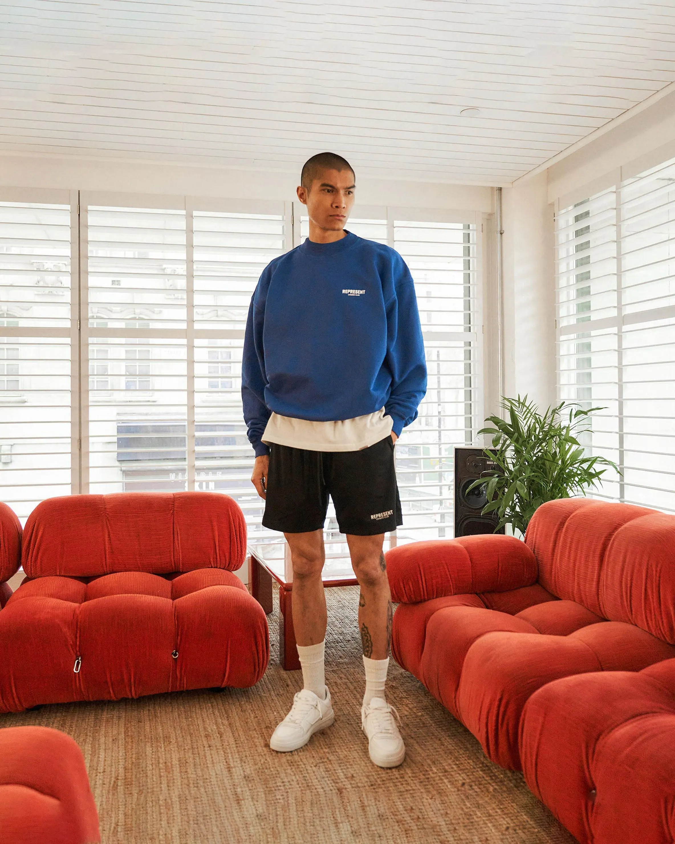 Represent Owners Club Mesh Shorts - Black Non Restrictive Waistband