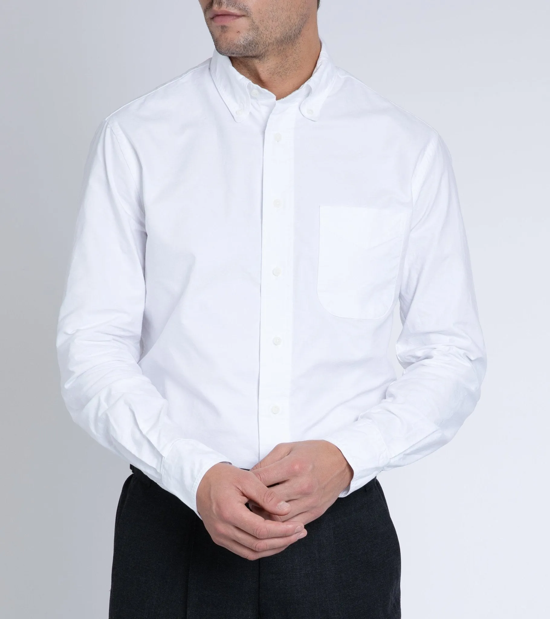 Premium Quality Gitman Vintage Oxford Shirt: White