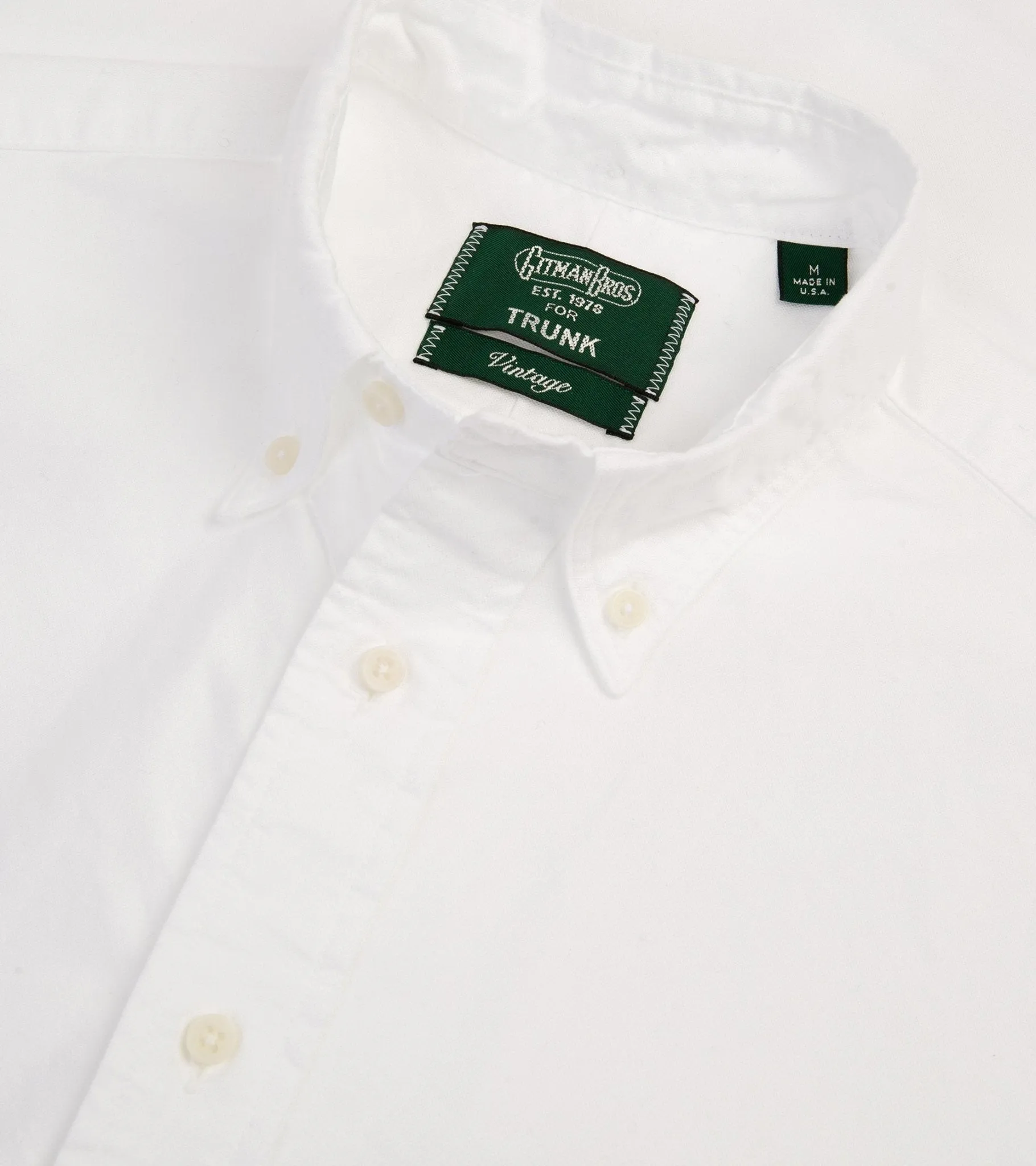Gitman Vintage Oxford Shirt: White Mountain Escape