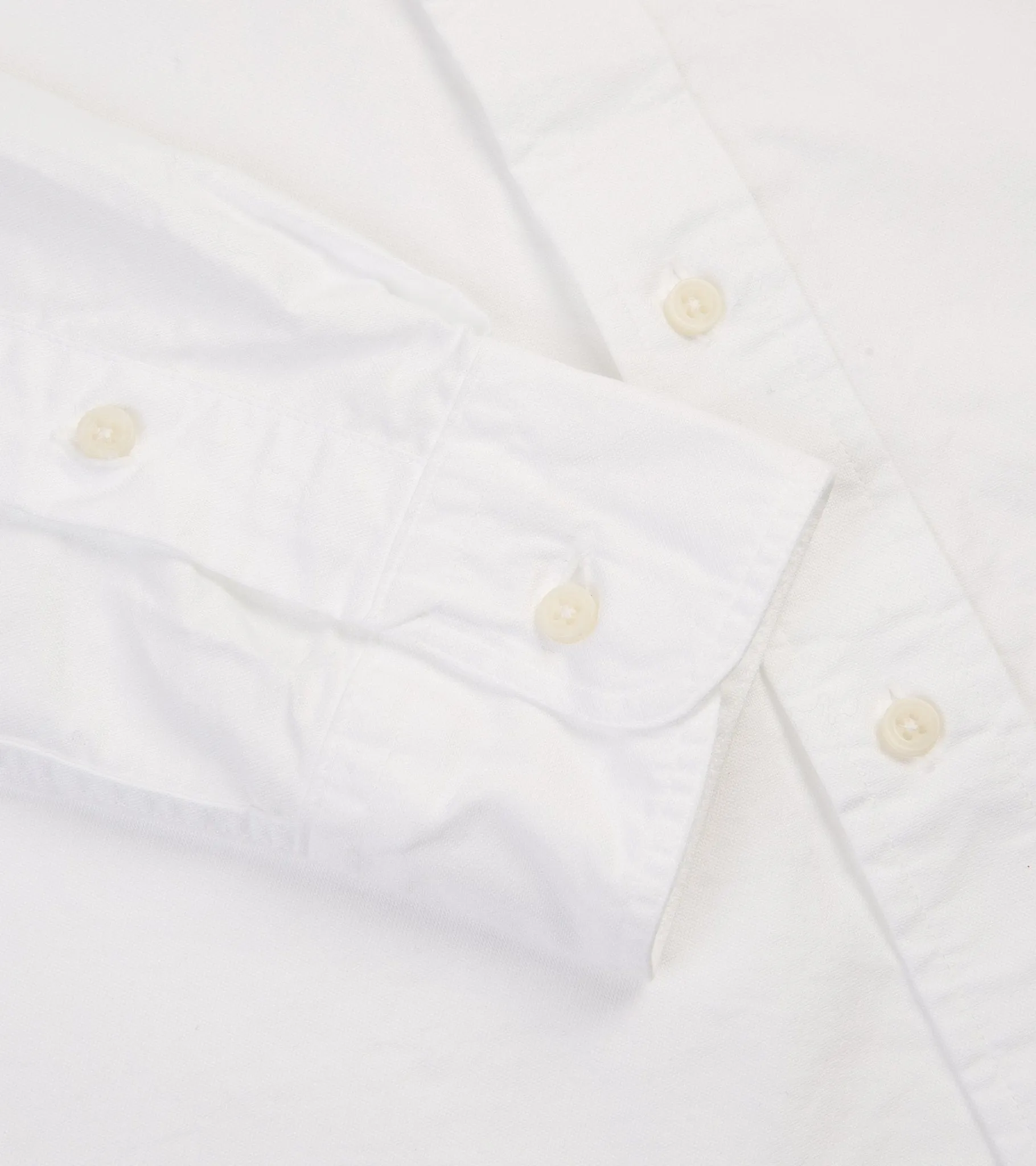Gitman Vintage Oxford Shirt: White Polished Finish