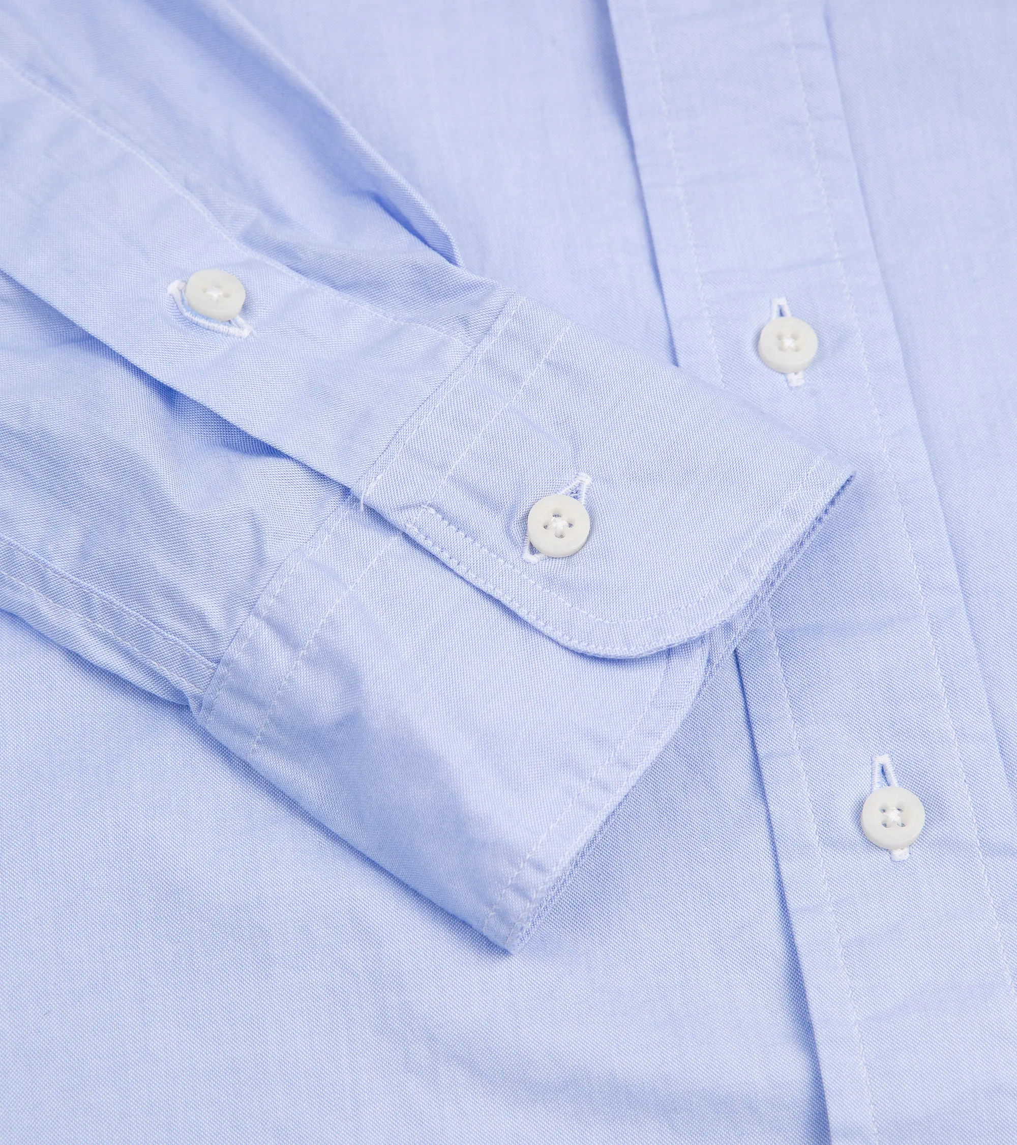 Gitman Vintage Zephyr Cotton Shirt: Blue Comfy Look