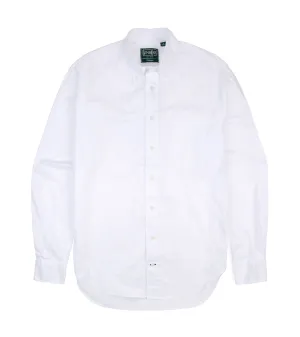 Hypoallergenic Lining Gitman Vintage Zephyr Cotton Shirt: White