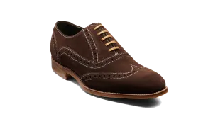 Minimal Stitch Tidy Finish Grant - Brown Suede