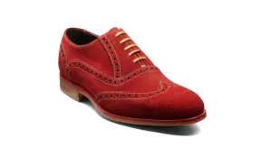 High Society Formal Style Grant - Red Grey Suede
