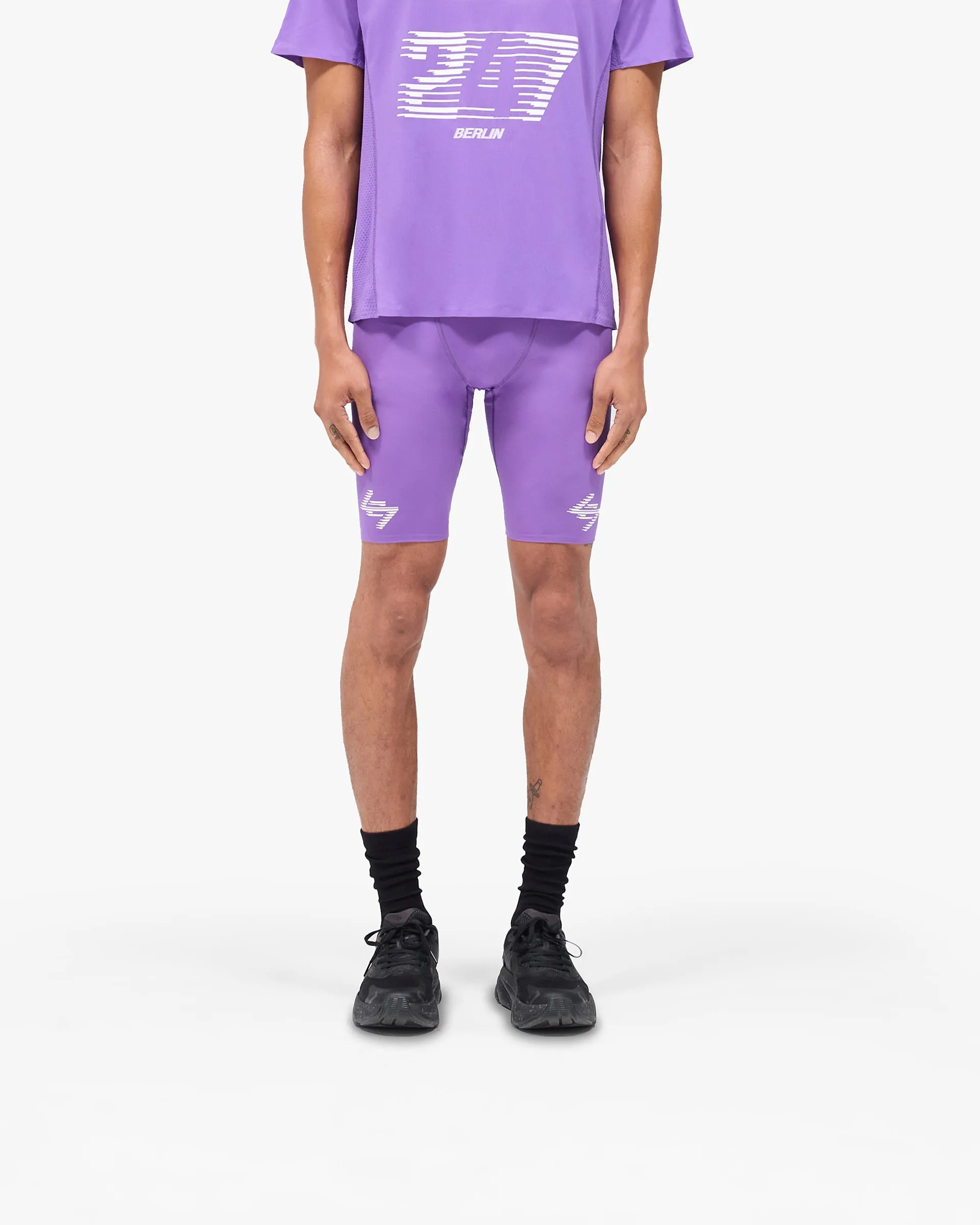 Temperature Regulating Material warm weather 247 Berlin Half Tight - Purple