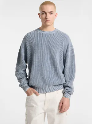 Guess Originals Eco Blue Knitted Sweater Coffee Shop