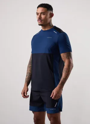 Gym King Advance Tee - Navy / Estate Blue Modern Casual Lightweight Style
