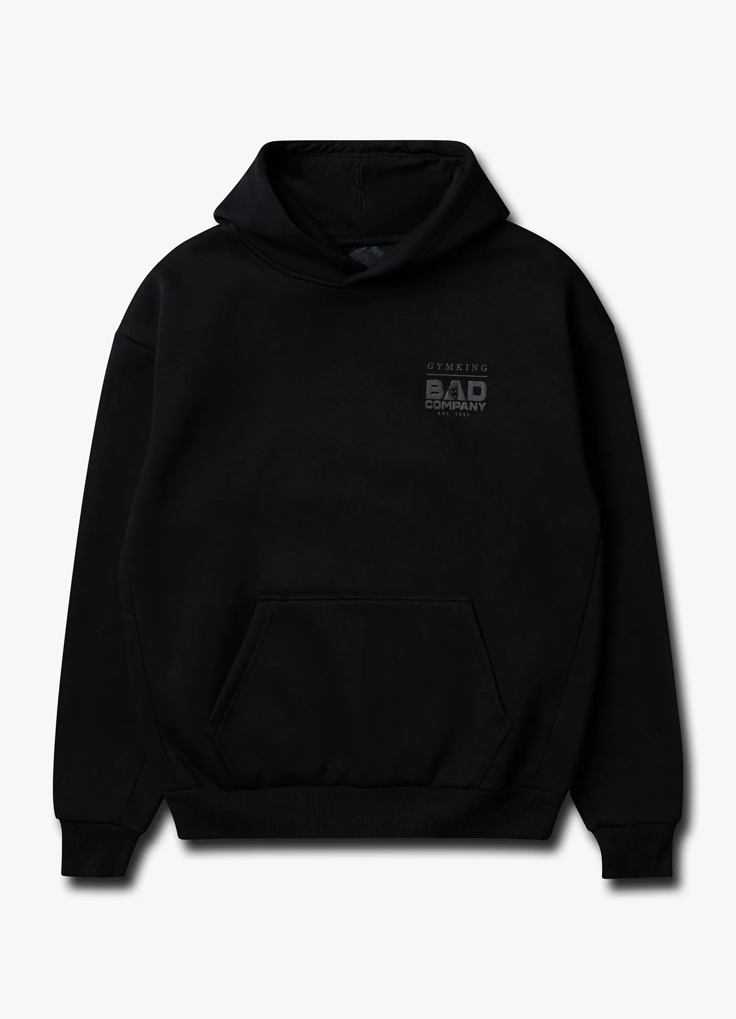 Cozy Everyday Wool Gym King Bad Company Fleece Hood - Black/Black