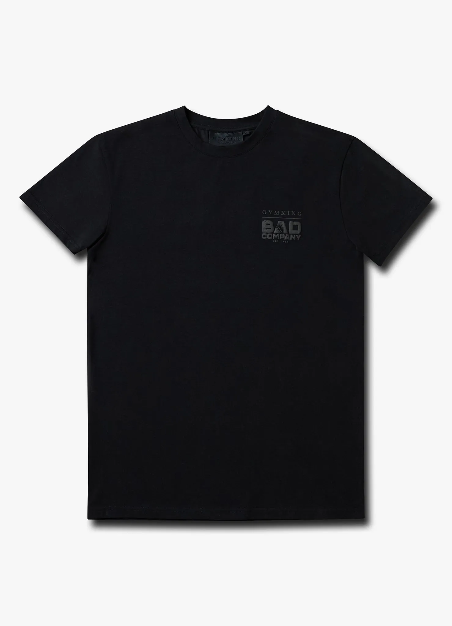 Gym King Bad Company Jersey Tee - Black/Black Comfortable and stylish
