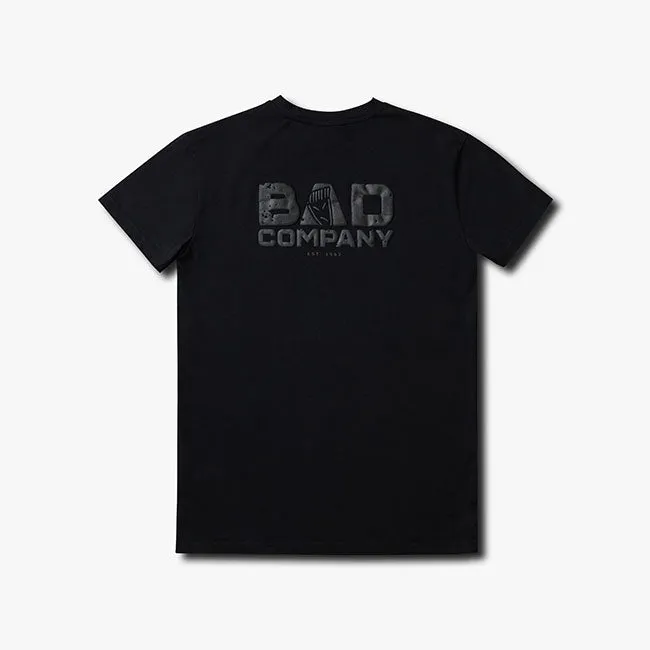 Gym King Bad Company Jersey Tee - Black/Black Casual Fit Sporty Appeal