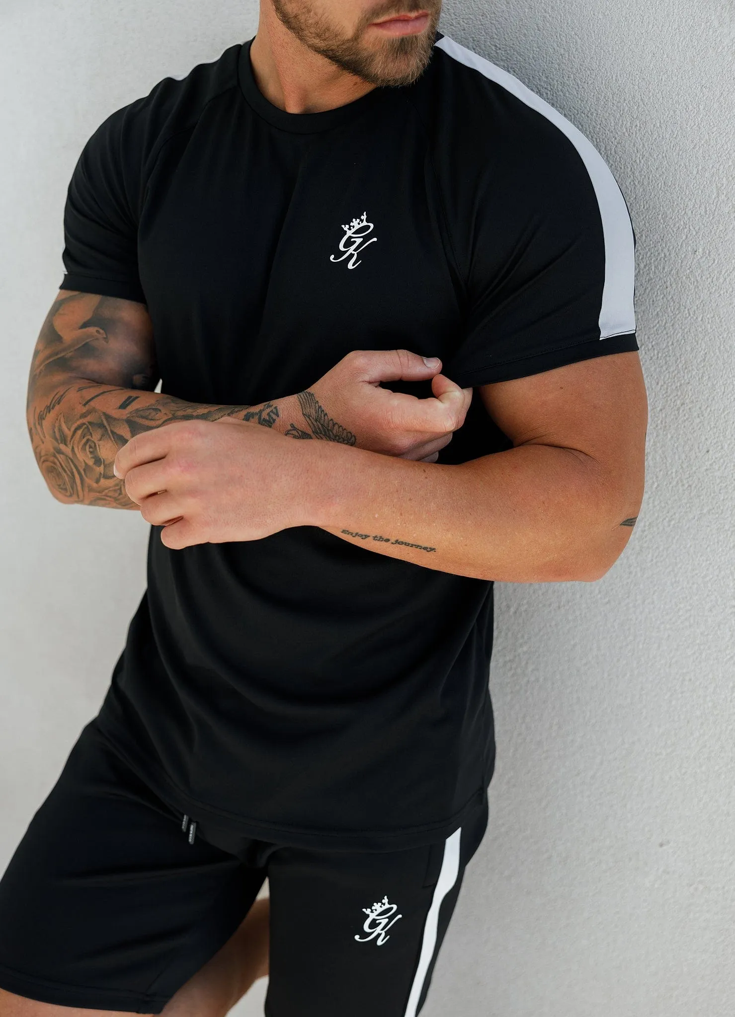 Comfy Layer Wear Gym King Core Plus Poly Tee - Black