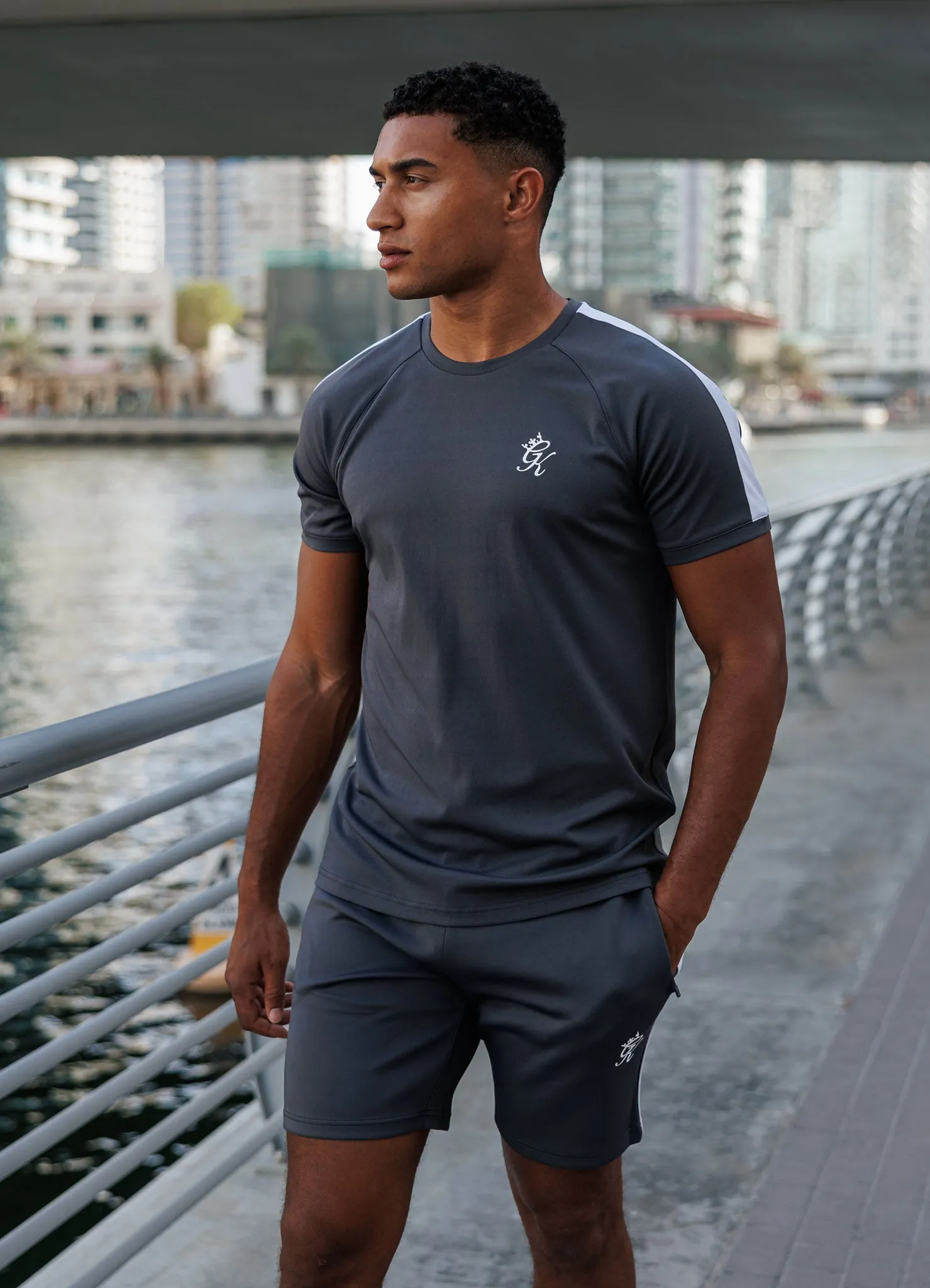 Teenager fashion Gym King Core Plus Poly Tee - Graphite