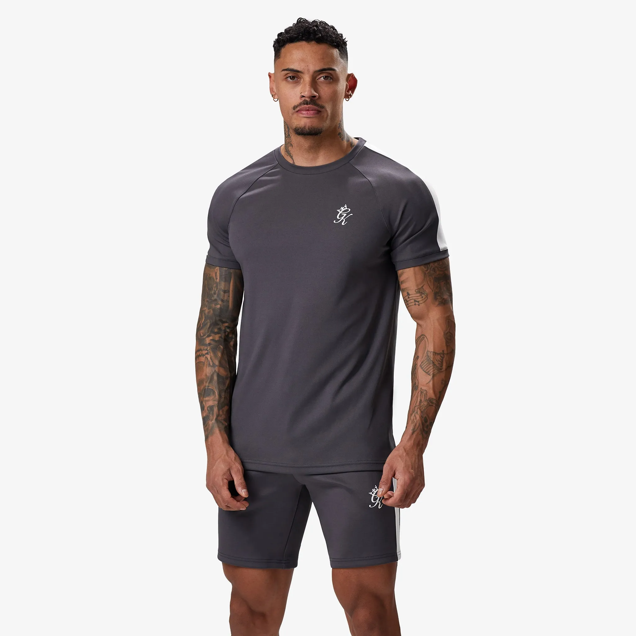 Gym King Core Plus Poly Tee - Graphite Sustainable