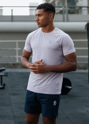 Gym King Energy Grindle Tee - Dusky Lilac Grindle Breathable apparel Stretch waistband