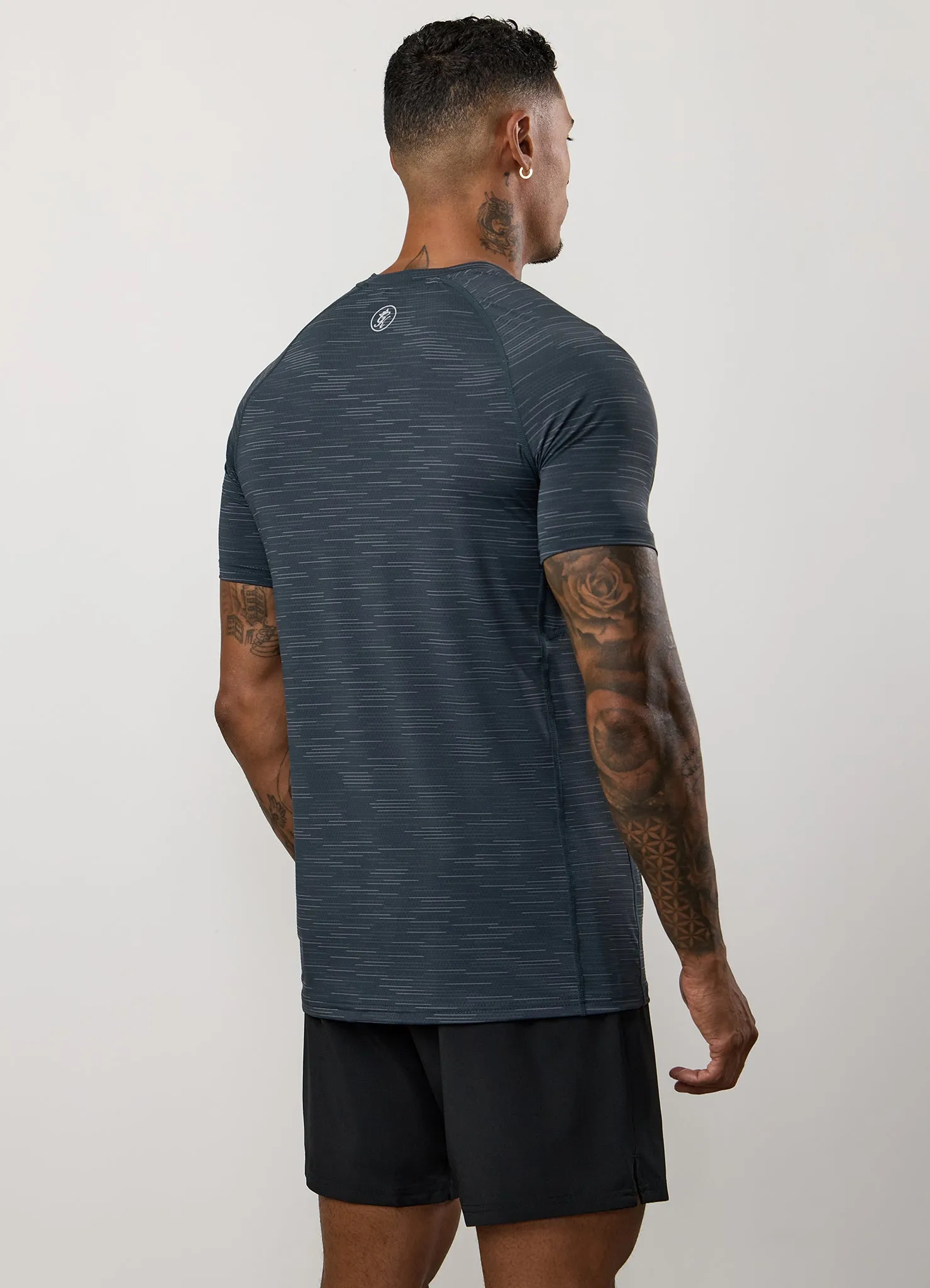 Gym King Energy Grindle Tee - Graphite Grindle No Fade Technology Anti Static Treatment