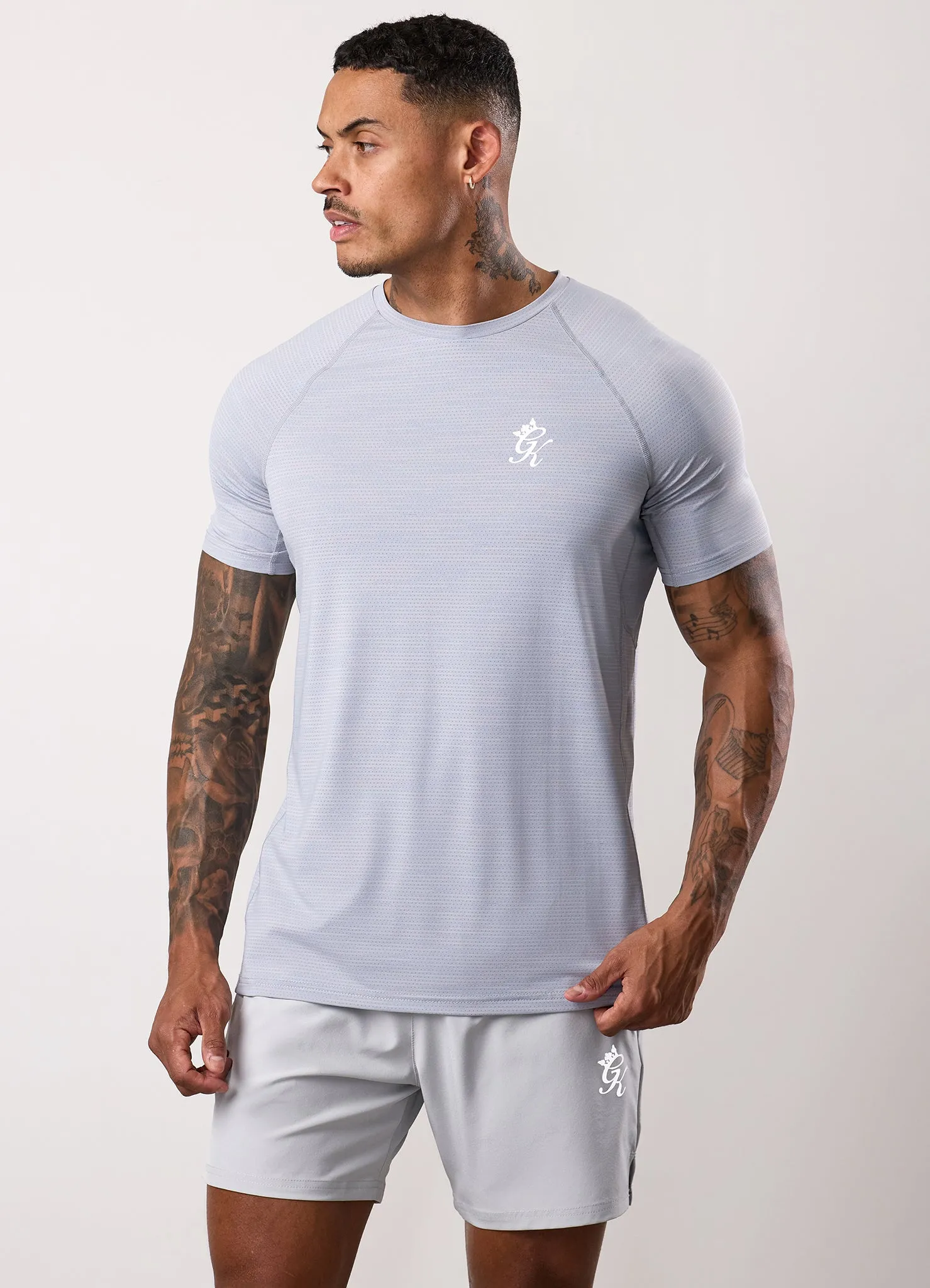 EthicalProduction Gym King Energy Grindle Tee - Platinum Grey