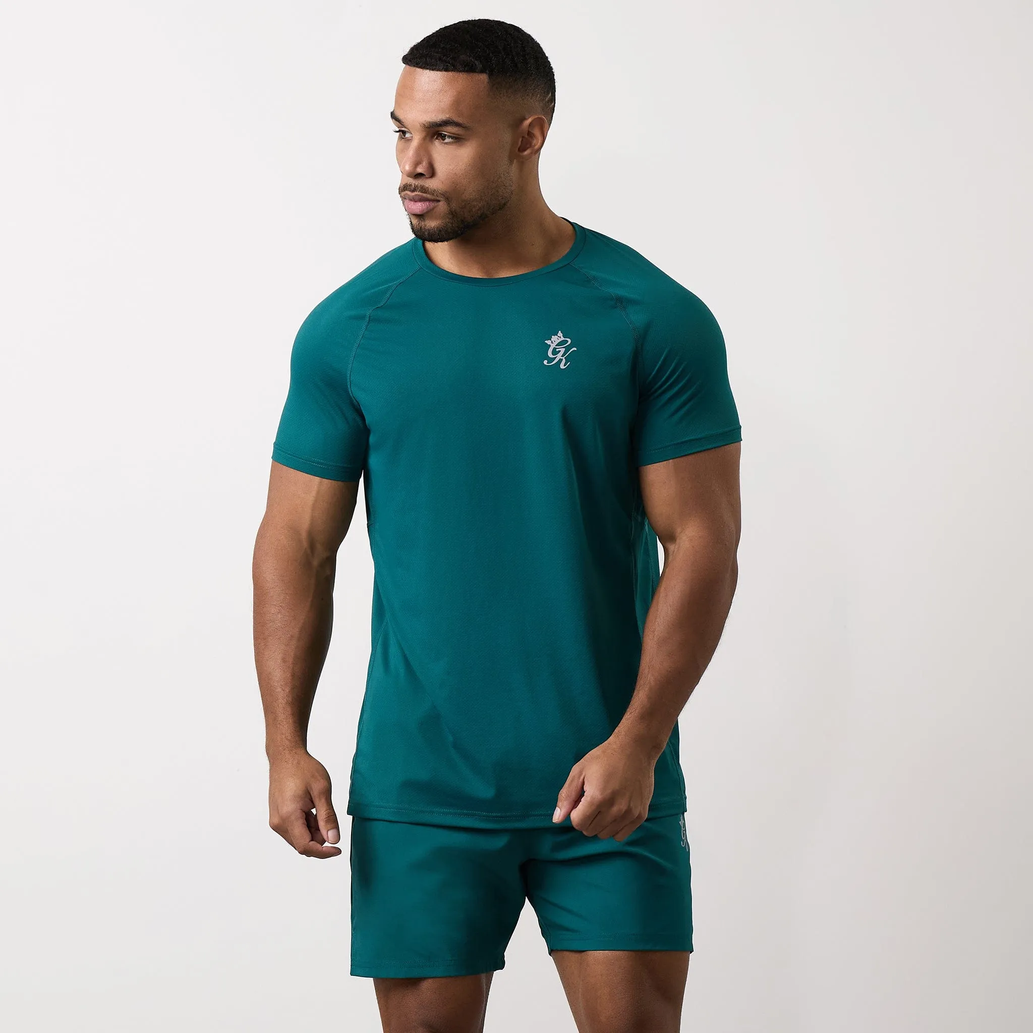 Gym King Energy Tee - Deep Pine Edgy