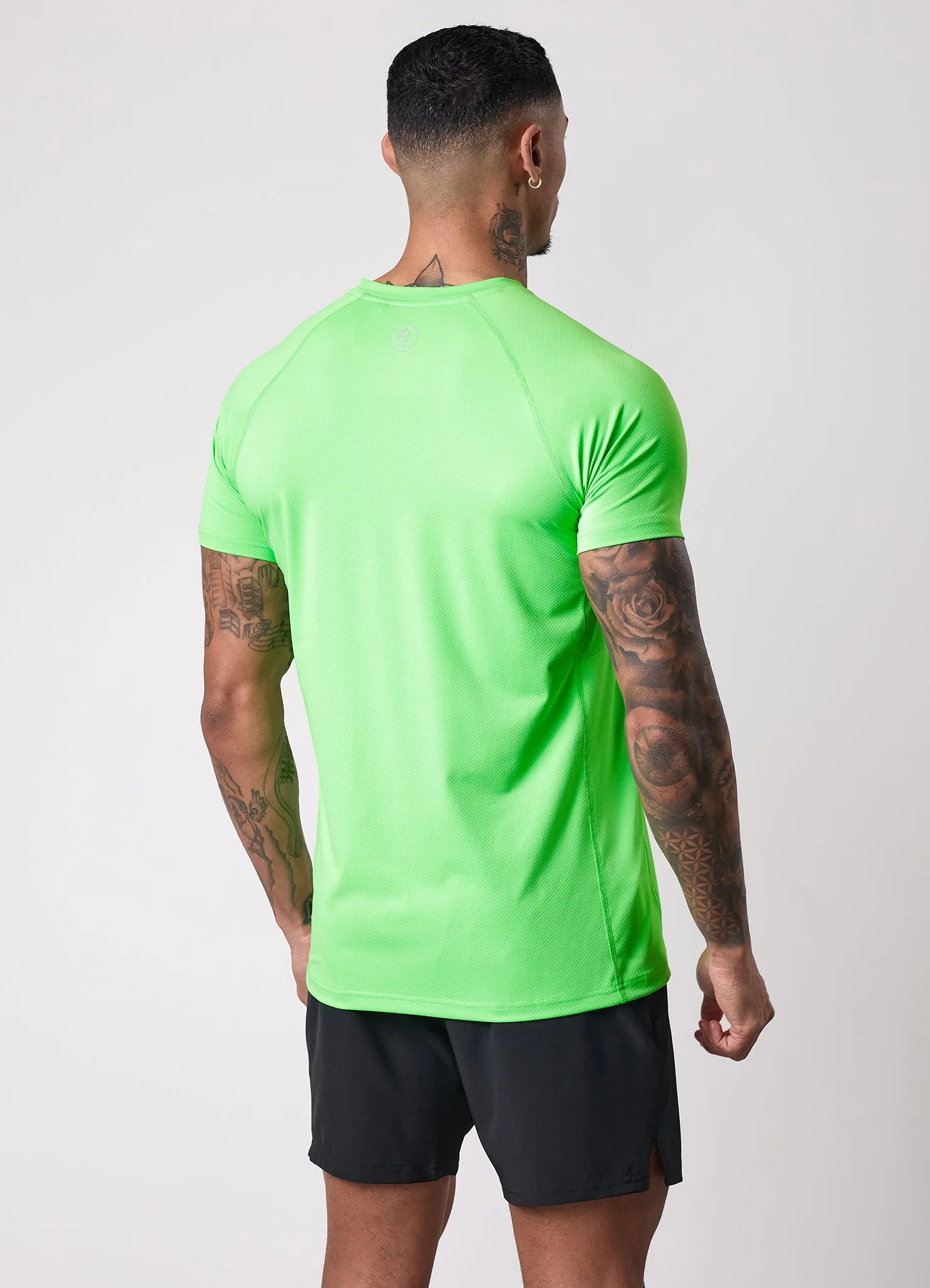 Premium Cotton Gym King Energy Tee - Kiwi Green