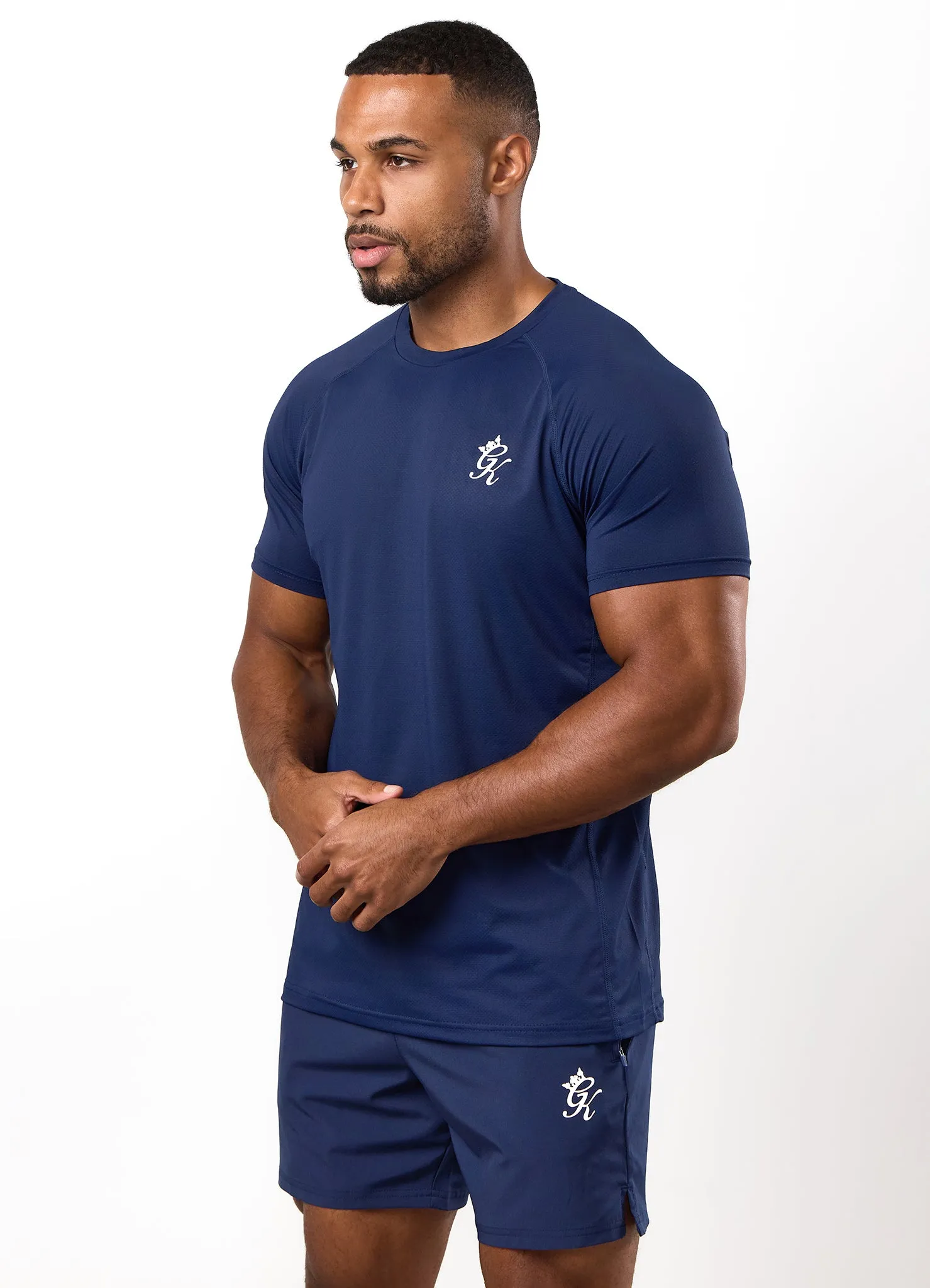 Gym King Energy Tee - Oxford Blue Active Outfit Workout Gear