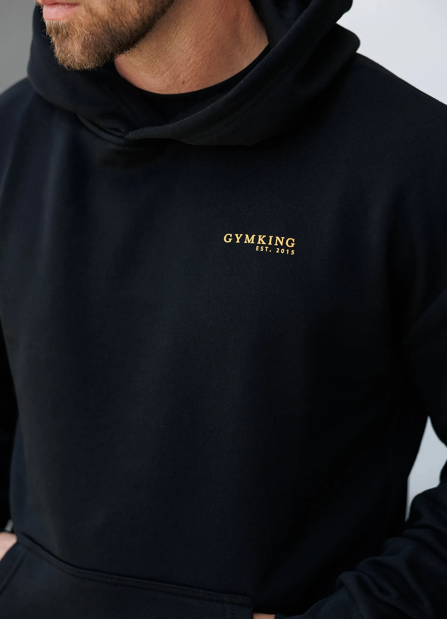 Sports Apparel design trend Gym King Established Relaxed Fit Hood - Black/Gold