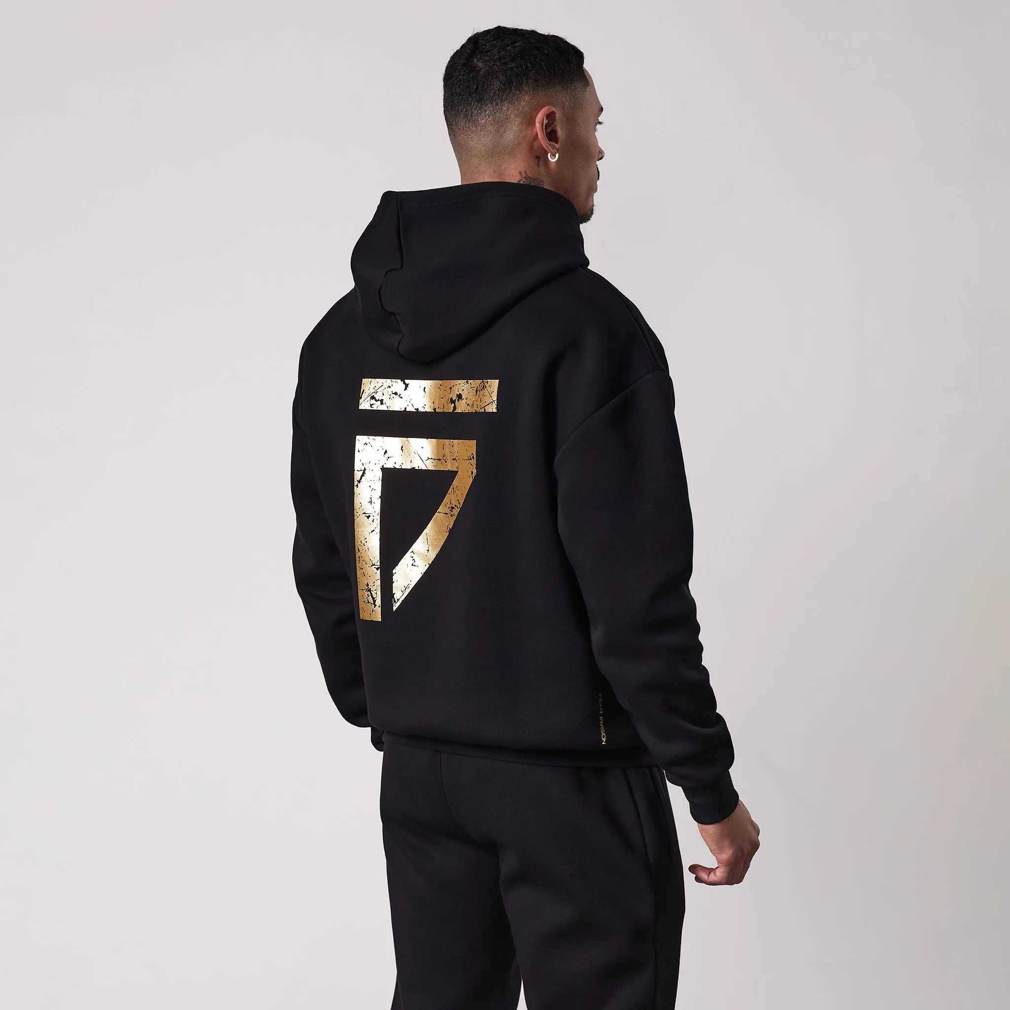 Gym King Fight Division Hood - Black product beach relaxation vibe Street Layer