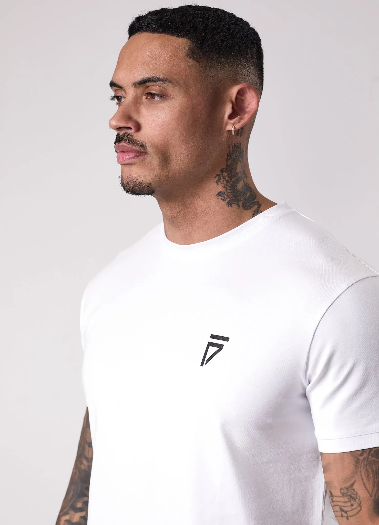 Cool Layer Wear Gym King Fight Division Tee - White