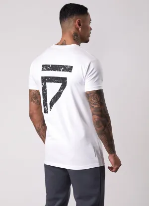 Wrinkle Free Fabric Chic Gym King Fight Division Tee - White