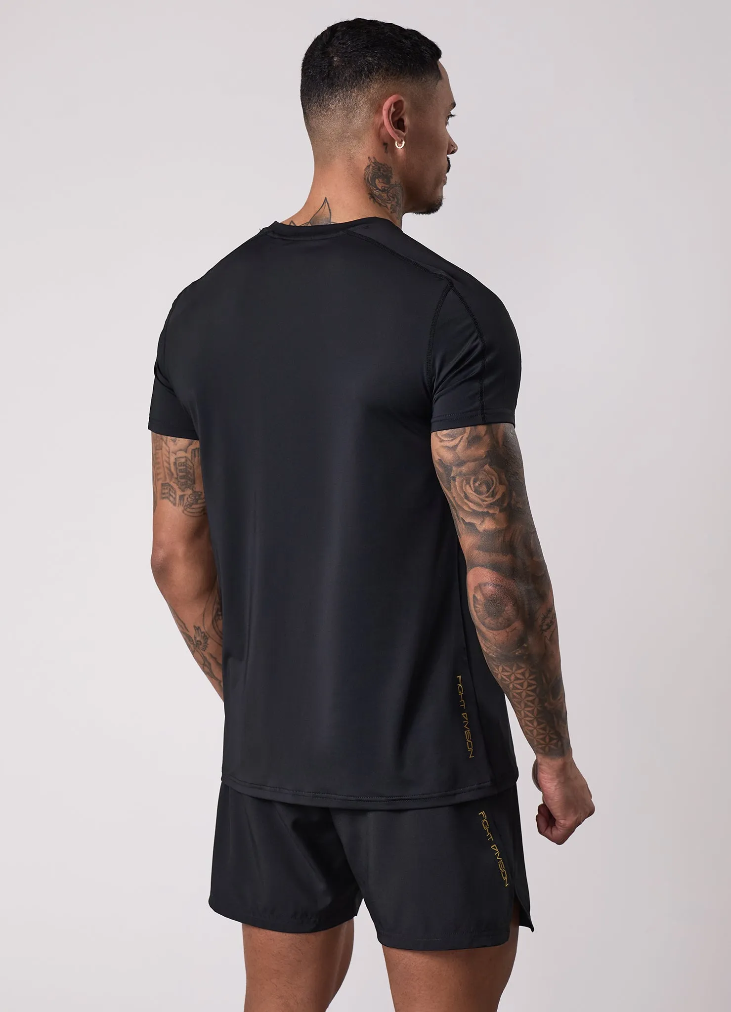 Classic Layer Gym King Fight Division Training Tee - Black/Gold