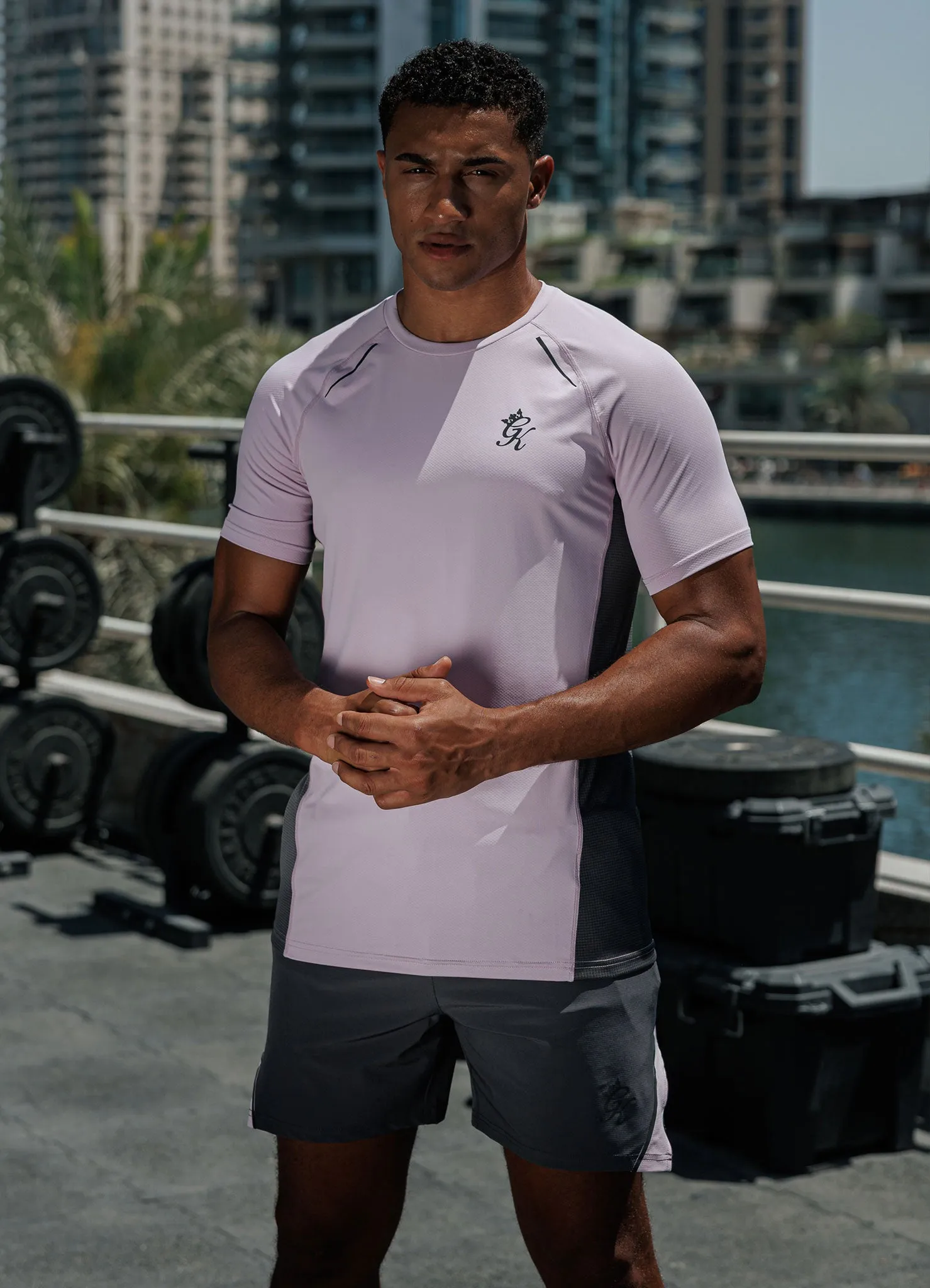 Complementary Colors Gym King Flex 2.0 Tee - Dusky Lilac/Graphite