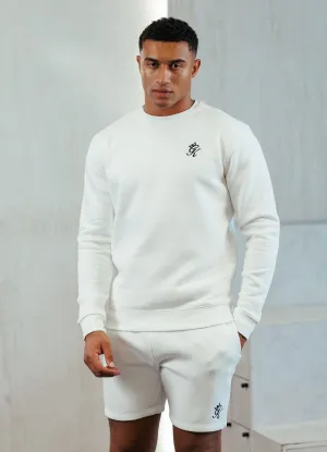 casual top product mountain adventure spirit Gym King Fundamental Fleece Crew - Cream