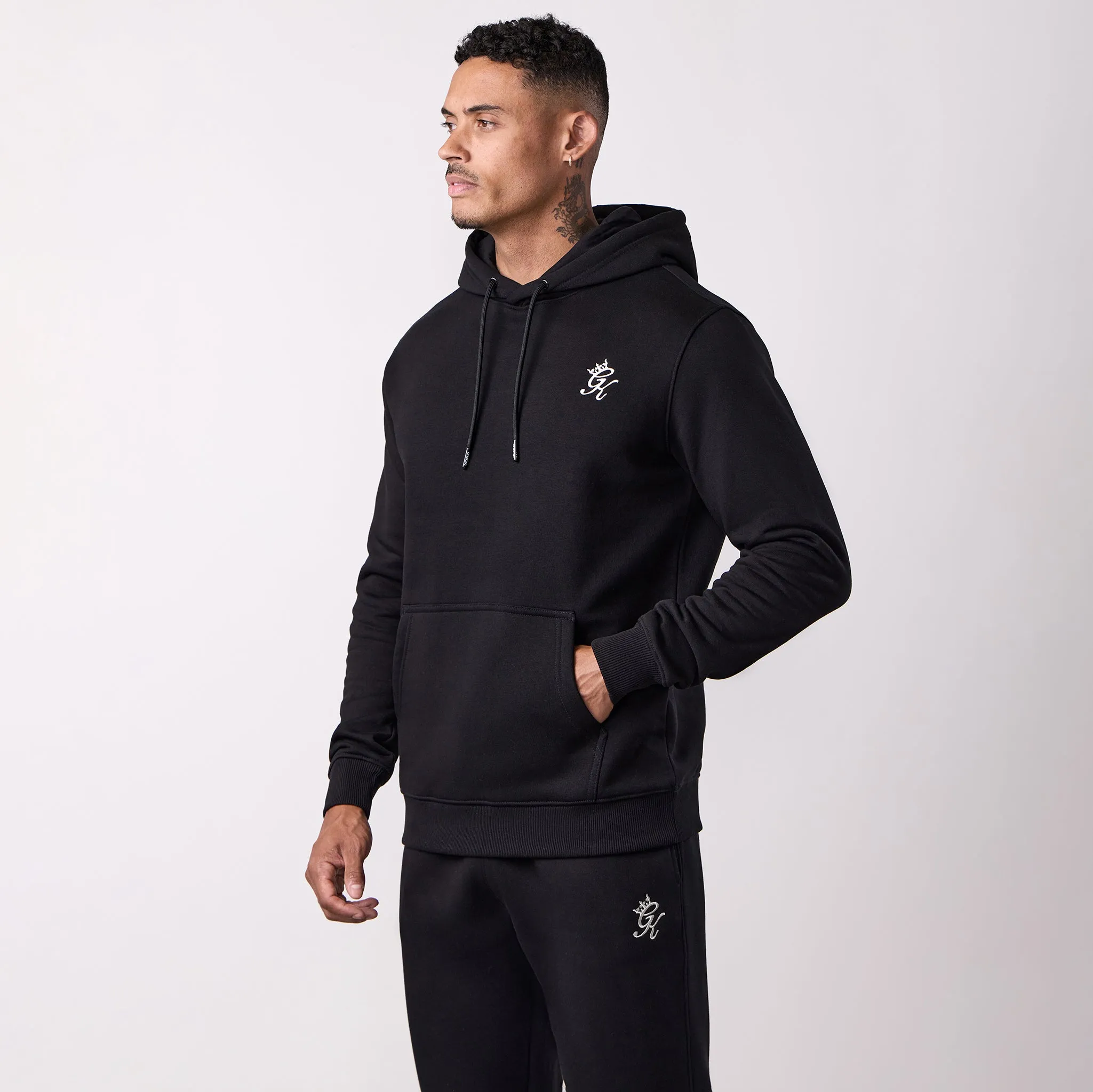 Gym King Fundamental Fleece Hood - Black hypoallergenic