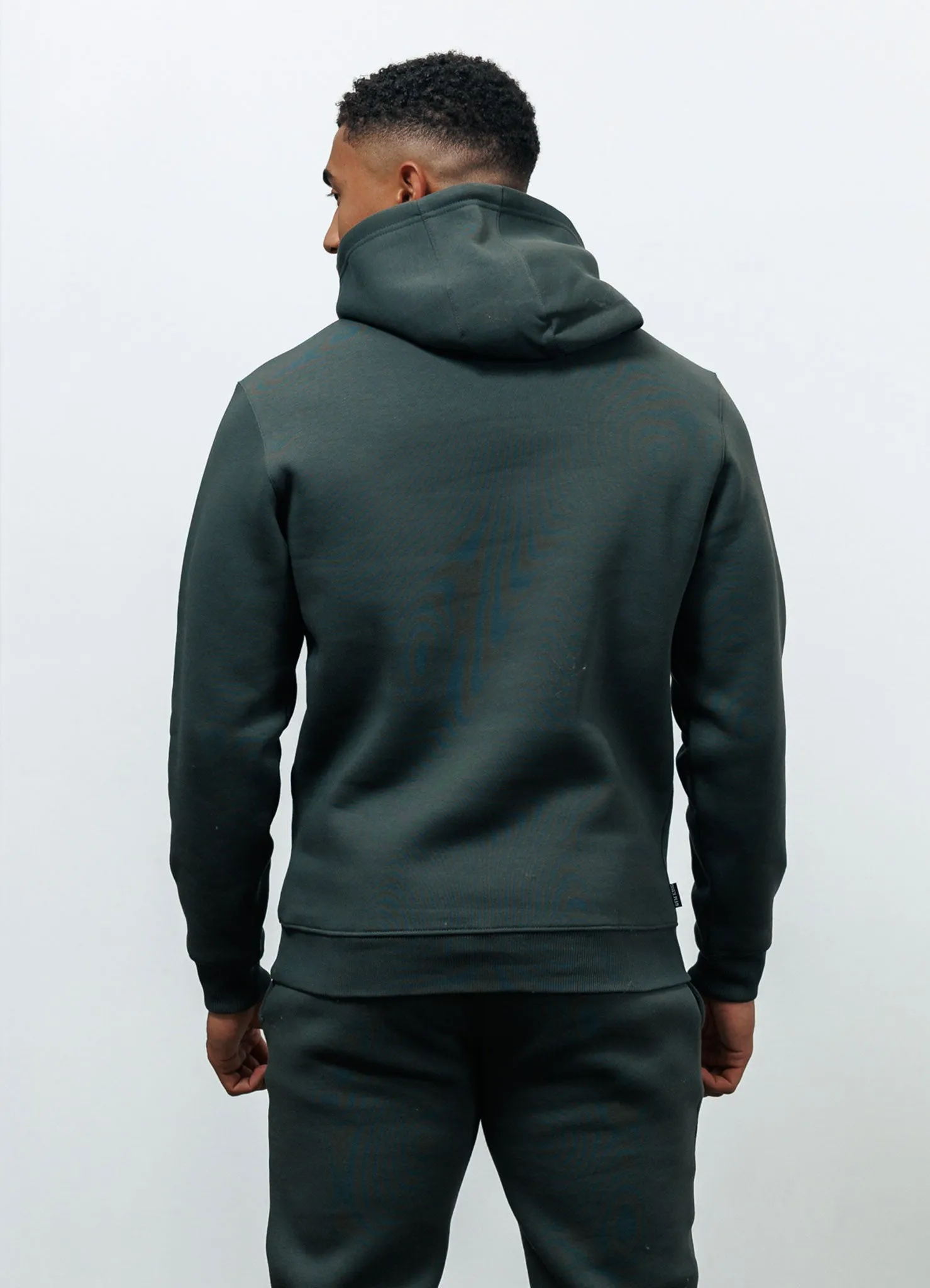 goes with leggings Gym King Fundamental Fleece Hood - Forest Green