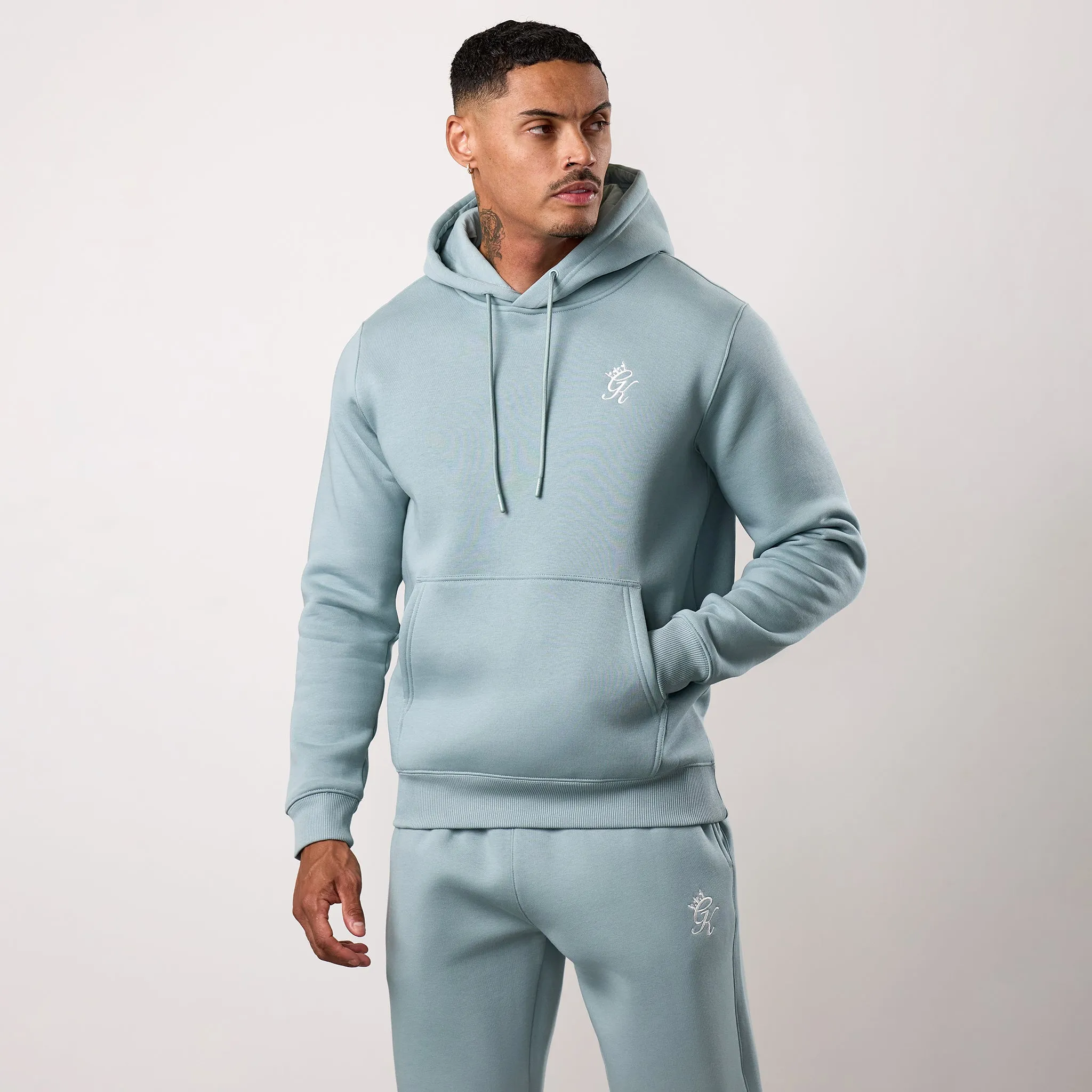 Gym King Fundamental Fleece Hood - Smoke Fashionable Look Cozy Clothing Style