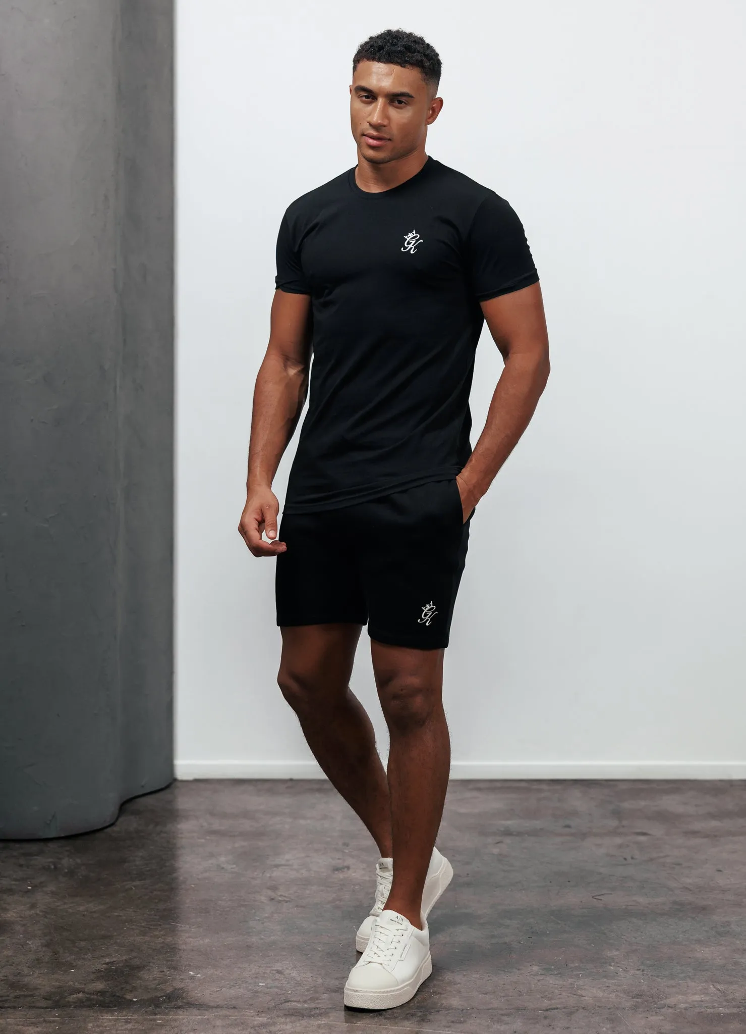 Gym King Fundamental Jersey Tee - Black Heavyweight Weave