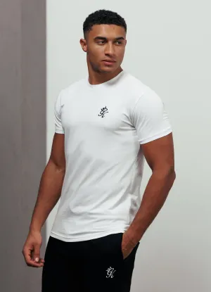 Smart Casual Soft and Stretchy Gym King Fundamental Jersey Tee - White