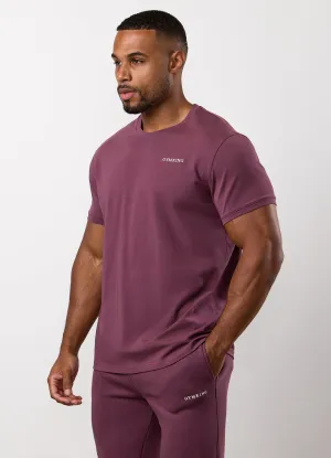 Versatile Comfort Wear Gym King Fundamental Linear Tee - Mulberry