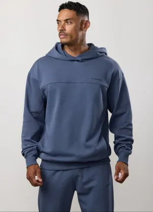 Gym King Linear Loopback Hood - Deep Sea Blue Hoodie Fashion