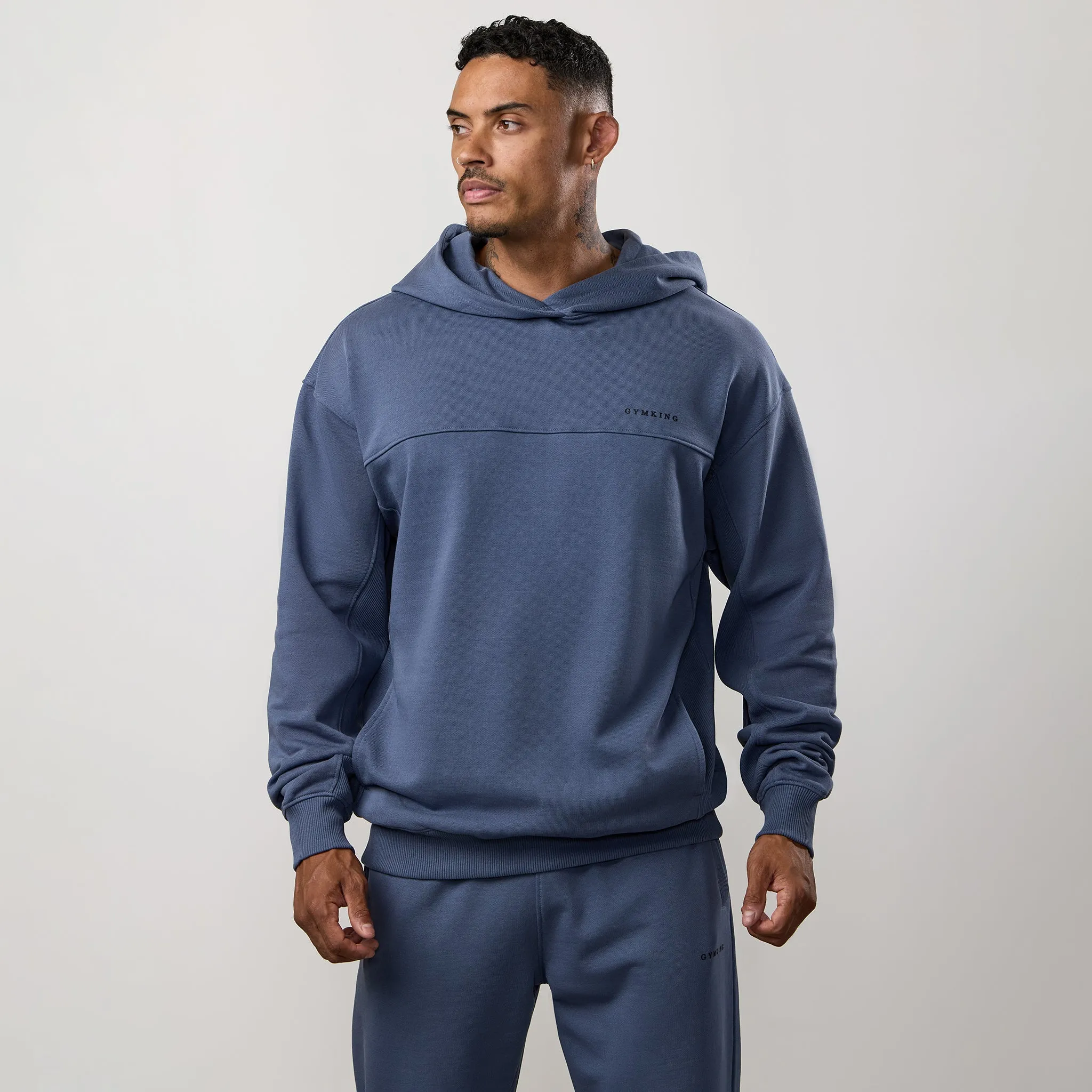 eyewear accents Gym King Linear Loopback Hood - Deep Sea Blue