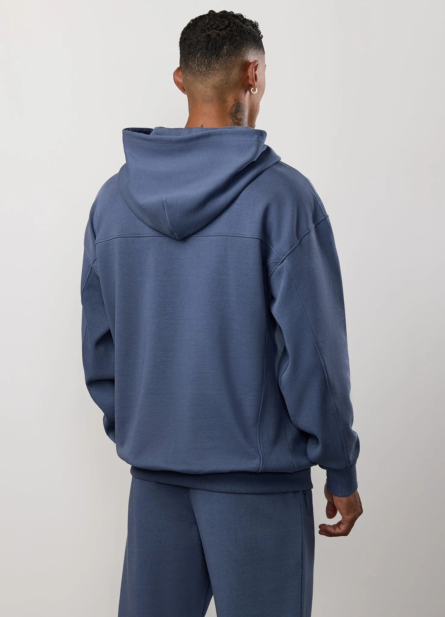 Gym King Linear Loopback Hood - Deep Sea Blue Easy to Carry