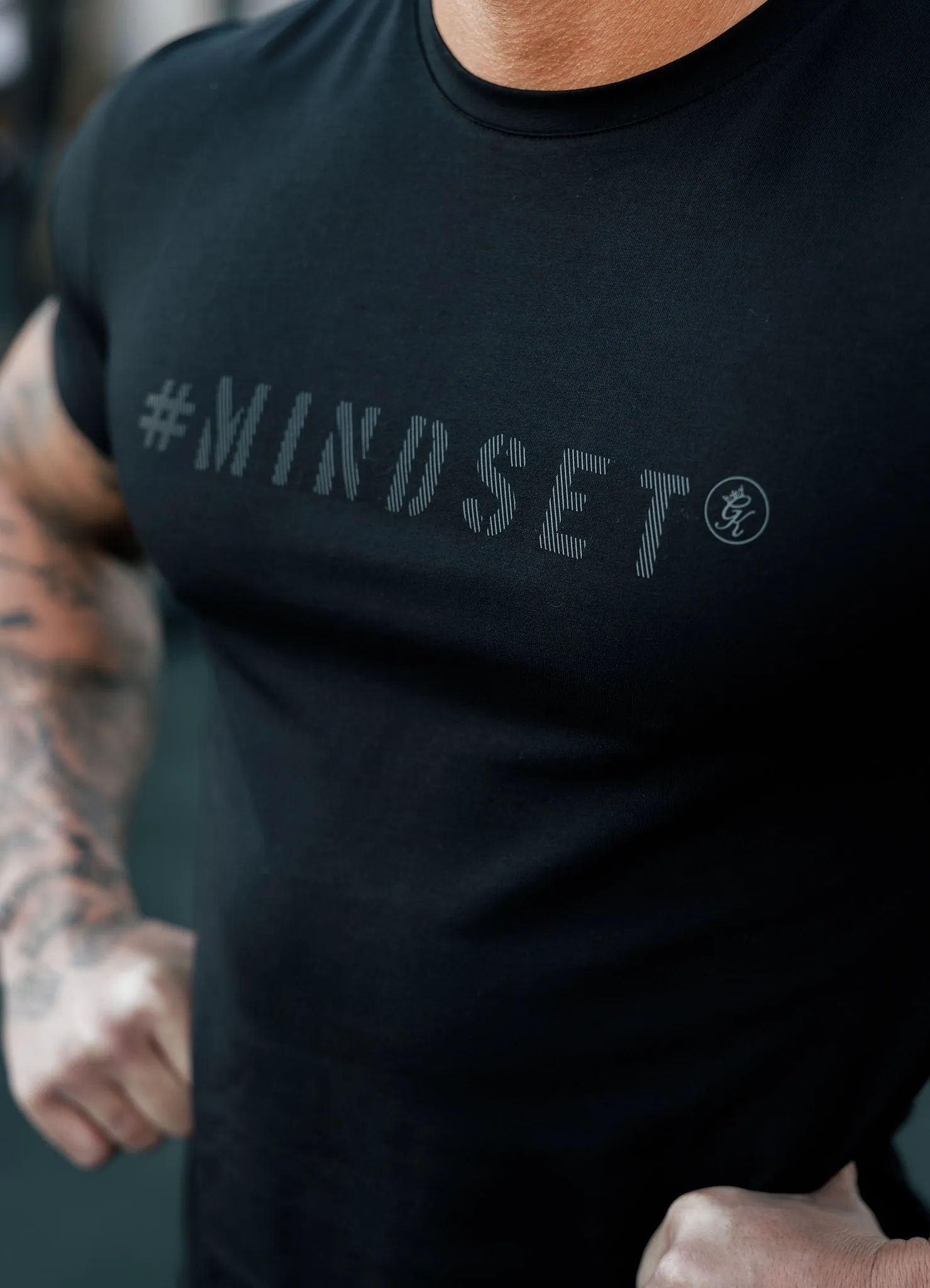 EasyCare Fabric Gym King Mindset Jersey Tee - Black