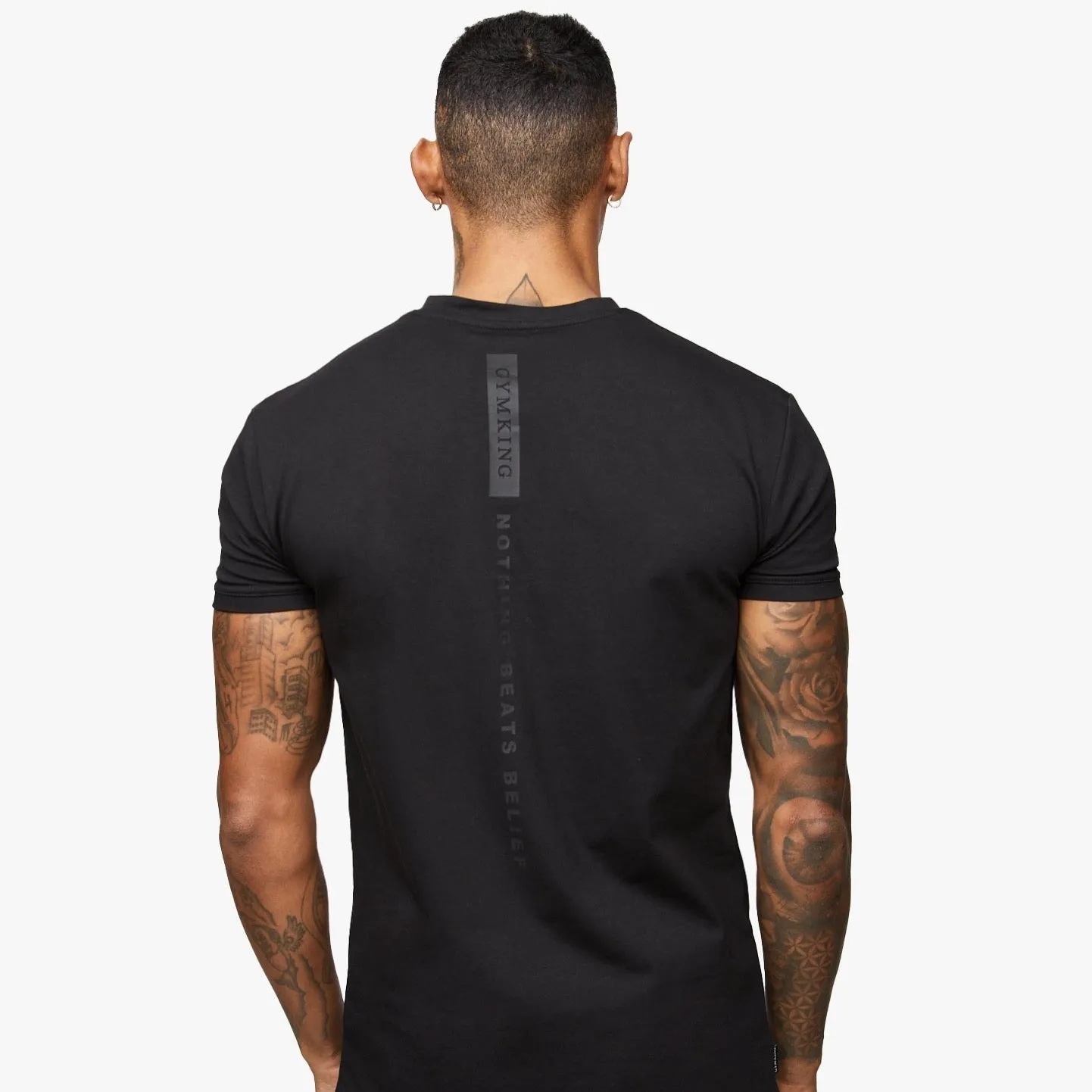 Gym King Nothing Beats Belief Tee - Black Effortless Fashion Casual Vibe Wear