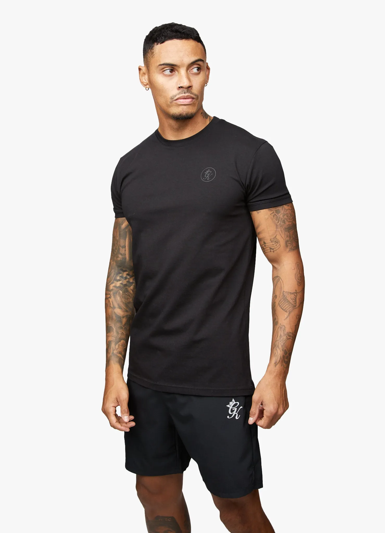 Gym King Nothing Beats Belief Tee - Black Running Speed