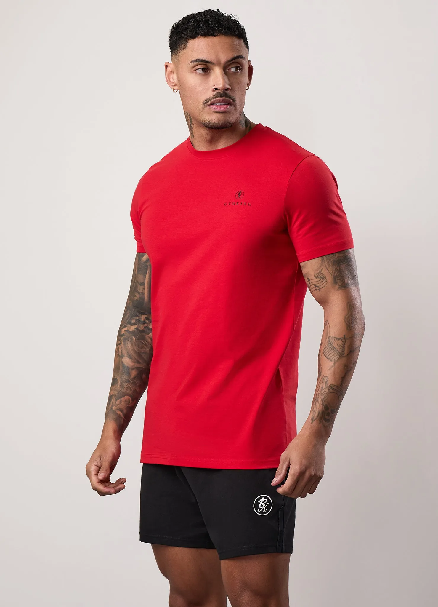 Gym King Pro Graphic Tee - Crimson Red Sporty essentials