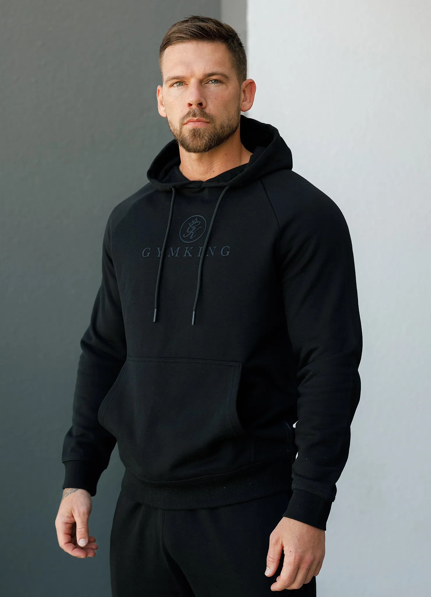 Essential Outerwear Gym King Pro Hood - Black/Black